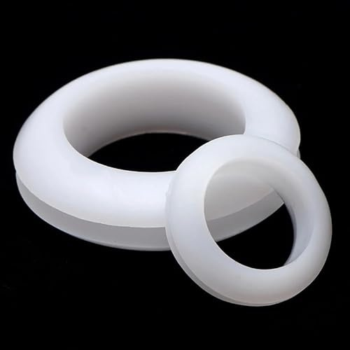 2PC 5mm-65mm Schwarz Weiß Gummi Zweiseitige Schutz Spule Snap In Tülle Pad Dichtung Ring O-ring Dichtung Kappe Loch Stecker Snap Auf Schleife(Withe,HS-64-65mm)
