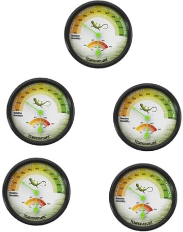 Sosoport 5 Pièces Thermomètre Et Hygromètre Pour Animaux De Compagnie Thermomètre Numérique Thermomètres Pour Reptiles Thermomètre Numérique Pour Reptiles Thermomètre Pour Terrarium