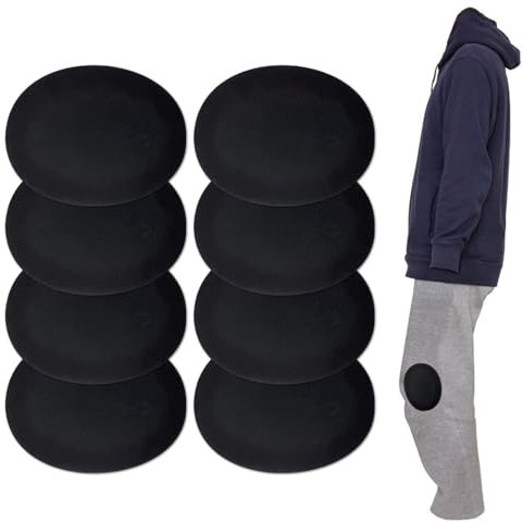 8 Stück Wildlederflecken Gross, Oval Ellbogen und Knie Patches Wildlederflecken für Pullover Selbstklebende Wildlederflecken 14x11 cm Bügeleisen für Reparatursatz Hose Jacken Pullover (Set C)