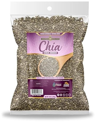 Chia Seeds Semillas de Chia Herbal Tea 4 oz.-113g Natural Mexican Herb Hierba Wild Crafted Natural De Mexico