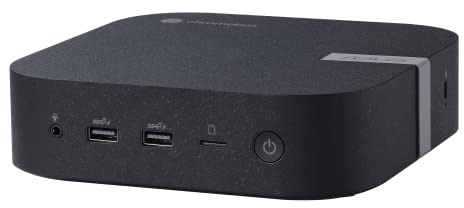 ASUS CHROMEBOX5-S7009UN Mini PC Desktop (processore Intel Core i7-1260P, grafica Intel Iris Xe integrata, memoria DDR4 da 16 GB, M.2 NVMe PCIe 4.0 SSD, WiFi 6E, Chrome OS), nero