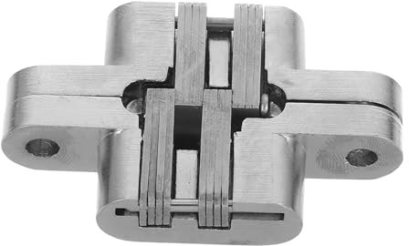 OUNONA 2pezzi Cerniere Per Porte Nascoste in Acciaio Inox Cerniere Per Sportelli Di Mobili Da Cucina Per Librerie Con Design Perno Invisibile Resistenti Per Uso Domestico e Impieghi
