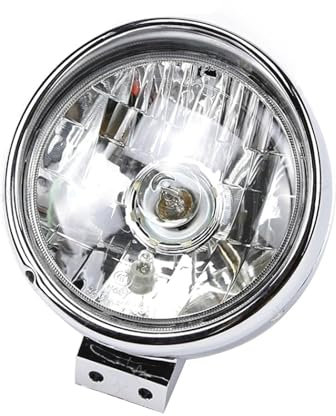 Hauptscheinwerfer Für Suzuki Für GZ125HS Für GZ150-A Für Superlight Motorrad Retro Runde Chrom Front Scheinwerfer Montage Motorrad Scheinwerfer