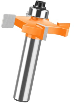 KEXIAO Ensemble de fraises à rainurer précises en alliage dur pour le travail du bois avec tige de 8 mm et roulement à billes