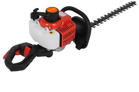 toilmua Trimmer de la haie gaz 26cc, coupe à bramle sans fil lame double viande complète coupe-brosse - 740 W High Power Low Voice coupé une poignée antidérapante 24 de large pour le jardinier