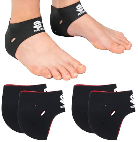 Generico SERENDIA Proteggi Tallone per Scarpe – Cuscinetti in Neoprene Anti-Sfregamento e Anti-Urto, Set 4 Pezzi
