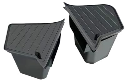 Cache-Bagages Couverture pour Tesla pour Modèle Y 2025 pour Juniper Organisateur De Coffre Arrière Boîte De Rangement Latérale Rangement Accessoires De Rangement(TPE Box TPE Lid)