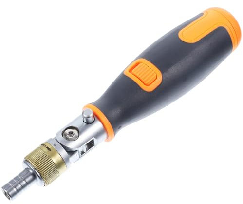 TOBBOMEY Tournevis Cliquet Multi-angle Acier Chrome-vanadium de Réparation Domestique Ergonomique avec Poignée Antidérapante pour Électricien et Bricolage