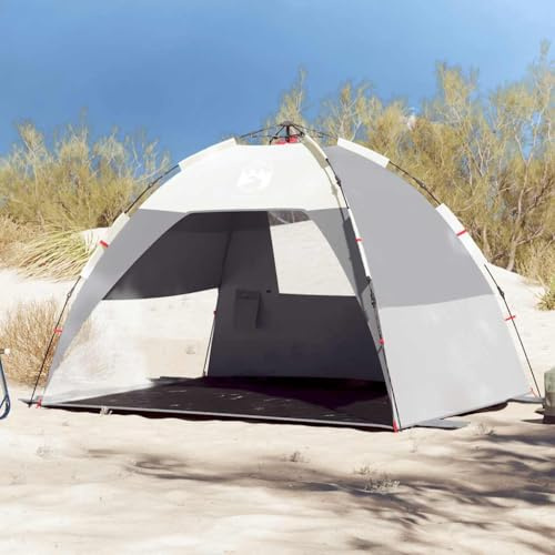 Tenda da spiaggia per 2 persone, a sgancio rapido, impermeabile, in poliestere con rivestimento in poliuretano, 216 x 152 x 148 cm, leggera tenda da lancio con rete per campeggio, attività all'aperto