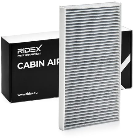 RIDEX 424I0013 Innenraumfilter Pollenfilter Aktivkohlefilter Höhe: 30 Breite: 163 Länge: 330 Kompatibel mit VW Golf 4 Schrägheck 1J1, MERCEDES-BENZ C-Klasse Limousine W204, BMW 5 Limousine E60