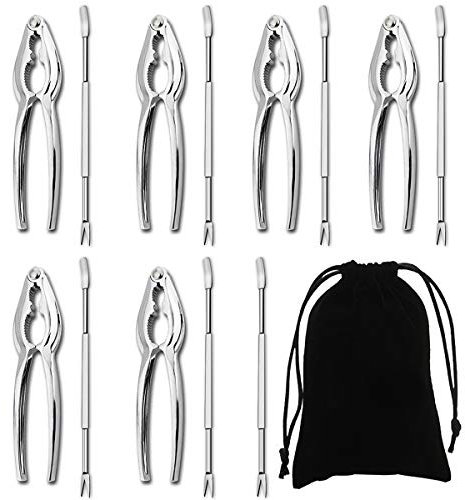 Artcome Meeresfrüchte Werkzeug Set mit 6 Hummer Krabben Cracker und 7 Gabeln Nusscracker Set