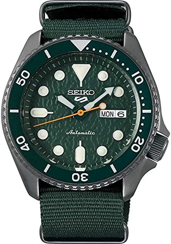 Orologio da uomo Seiko 5 Sports SRPD77K1 acciaio verde automatico
