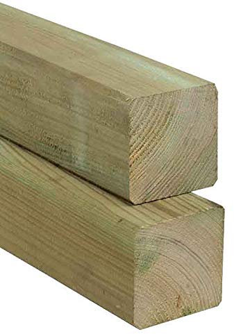 Kantholz Kiefer imprägniert 90x90 mm Höhe 40 cm Pfosten Konstruktionsholz 4-seitig glatt Holzzaun Holz Zaun