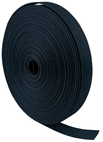 Ursus 74520007 - Kamihimo Paper Strap Nachtblau, robustes Flecht-Band, ca. 15 mm x 15 m, blaues Bastel-Band aus zusammengeklebten Papierschnüren zum Flechten, Basteltrend aus Japan