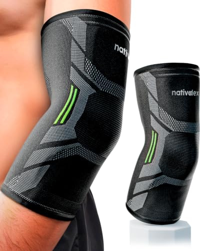 NativoDex Ellenbogenbandage, Tennisarm Bandage, Herren & Damen, Golferarm | Ellbogen Bandage, Armbandage für Rechts und Links · Ellenbogenschoner mit Manschette · Atmungsaktiv für Fitness & Alltag