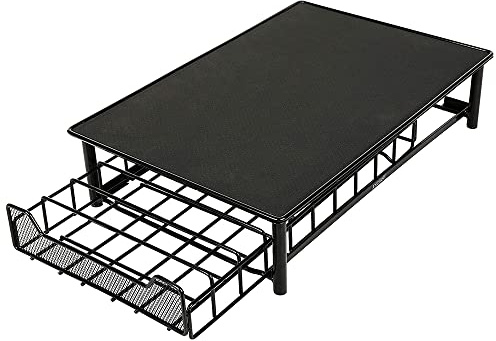 Porte-capsules de café tiroir pour rangement de capsules de café Gusto et Vertuoline avec capacité -28 * 42 * 9.5cm noir