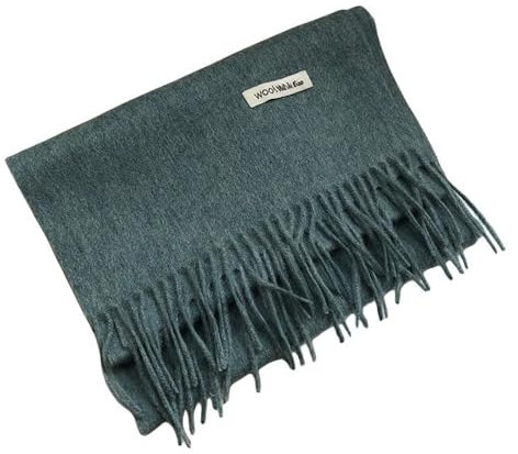 KATIAK Wollschals Winter Schal Warm Wolle Schal 180 * 30Cm-Blauer See