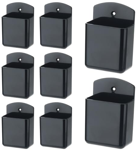 JIEHIN 8 unidades de soporte de mando a distancia para pared, autoadhesivo, caja de almacenamiento para mando a distancia, caja de almacenamiento para mando a distancia, oficina
