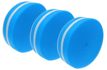 4INSTALATOR Randstreifen für Fußbodenheizung 75 Meter | 150 x 8 mm | 3 Rollen | mit Folienlasche | Randdämmstreifen selbstklebend Randdämmung | Fussbodenheizung | Blau | haltbares