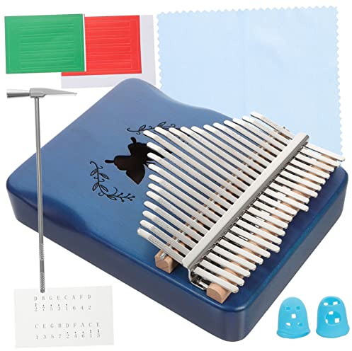 Generic 1satz Tasten Kalimba Daumenklavier Blau Tragbares Handpiano Für Anfänger Aus Hochwertigem Mit Klarem Und Präzisem Für Musikliebhaber Und Bühnenauftritte