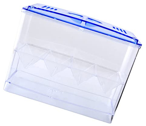 HAPINARY Kleine Freistehende Fischbrutbox Aus Transparentem Kunststoff Mit W-förmiger Trennwand Und Atmungsaktiven Futterlöchern Für Aquarien Und Zucht