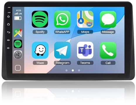 ACAVICA 9 Zoll Autoradio für Renault Arkana, Renault Dacia Duster MK2, Android 15, 4+64 GB, Multimedia-Player, Stereo, GPS-Navigation mit kabellosem Carplay, WLAN 6.0, Bluetooth 5.4, USB