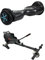 BE COOL Hoverboard 6.5 mit Sitting Bull Kartsitz – Balance Board & Kart Set – 12 km/h, 300W Motor, LED-Beleuchtung, bis 100 kg belastbar