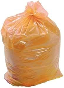 Lot de 50 sacs poubelle à code couleur orange 457 x 724 x 965 mm 90 l