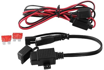 Adaptador SAE a USB Doble 12v Fusible en Línea Abs Cobre