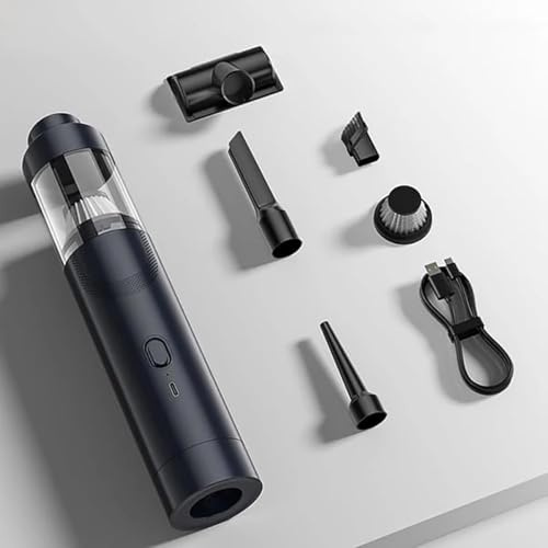 Aspirapolvere per Auto Senza Fili Slim V8 Mate Ad Alta Potenza 19000pa, Mini Aspirapolvere Portatile Con Accessori Multipli, Macchina per Soffiaggio E Aspirazione Dell'aria(Nero,19000pa)
