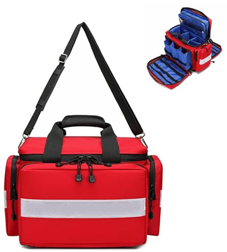 Trousse de premiers secours médicale professionnelle avec séparateurs amovibles pour traumatisme d'urgence, soins de santé à domicile, EMT, et utilisation infirmière