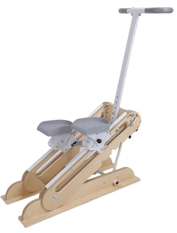 POENVFPO Machine à Pas de Pas D'escalier, Grimpeur D'exercice Complet avec Guidon Réglable | Fonctionnement Silencieux, équipement D'entraînement Pliant pour un Usage Domestique