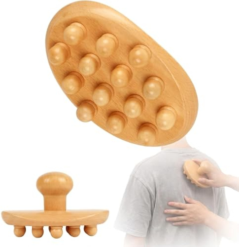 Tarqite Massager Holz, Cellulite Massagegerät, Cellulite Handbürste, Meridian Massage Roller, Holz Massagebürste für Körperformung, Meridianentstauung, Lindert Juckreiz, Entspannt die Muskeln