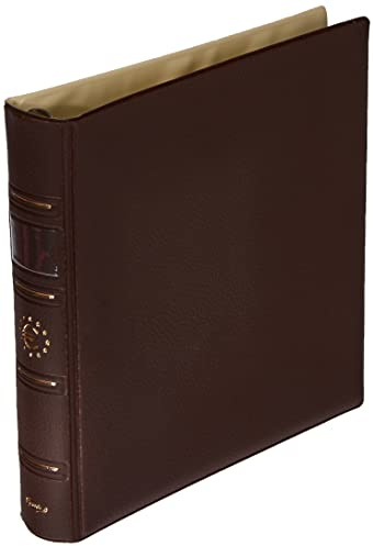 Pardo 170005 - Album para colección monedas euro, color burdeos