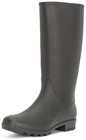 Polar Boot Women’s Tall Waterproof Rain Boots - Winter Wellingtons - Insulated, Non-Slip Wellies for Snow, Garden & Outdoor Use - Black - UK6/EU39
