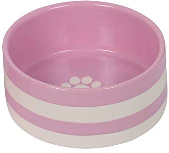 Nobby Keramik Napf Strio, rosa/Creme, Ø 15,0 x 6,0 cm, 0,60 l, 1 Stück