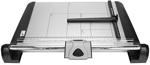 A4-Papierschneider-Schneidelineal mit Rollschneider aus Kohlenstoffstahl, Führungsschiene mit Großem Durchmesser, 15 Blatt Schneiden, für Büro, Schule, Fotostudio