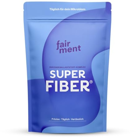 fairment SuperFiber® - Premium Ballaststoff-Komplex | Einfache Anwendung | Mit Experten entwickelt | Ohne Zusatzstoffe | Laktosefrei, Glutenfrei | 30 Tage Vorrat |150g Ballaststoffe Pulver