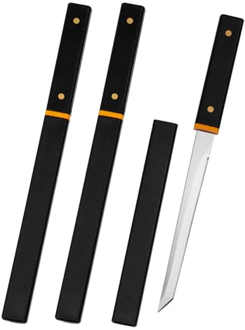 LLHQAMT Obstmesser, 3 scharfe und langlebige Obstmesser Set, schwarze Holzmaserung Design Mantel und Griff, Obstmesser klein ist für die meisten Gemüse, Obst und Fleisch geeignet