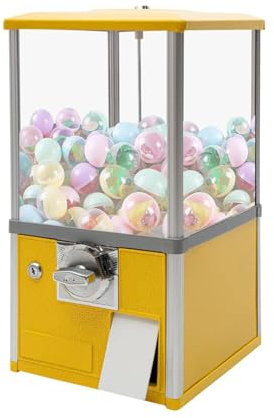 Gashapon-maskin, barntuggummimaskin, liten godisautomat, Gashapon-maskin, godisautomat,Yellow