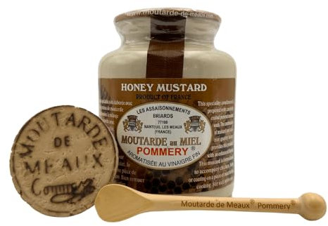 Pommery Wholegrain Honey Mustard with Cork and Spoon 250g