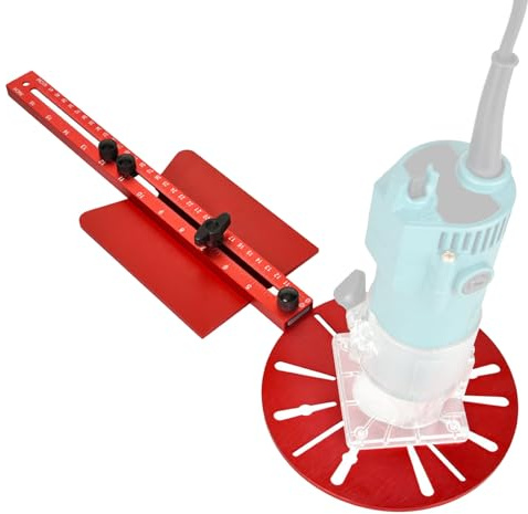 Gabarit de découpe circulaire pour toupie, support de rainurage pour toupie, gabarit multifonctionnel pour quincaillerie d’armoire, gabarit de découpe circulaire pour toupie pour le profilage de