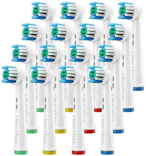 OralVista Recambios Cepillos Oral B Compatibles, 8-Pack Cabezales Oral B Compatibles - Limpieza Profunda, Recambio para Encías Sensibles