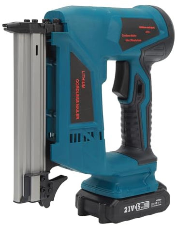 Elektrischer Akku-Blattnagler F30C mit Akkuladegerät, Holzbearbeitungswerkzeugsatz, 100-teiliges Magazin, ABS- und Kupfermaterial, Vollkupfermotor, Durchschnittliche Feuerrate (EU)