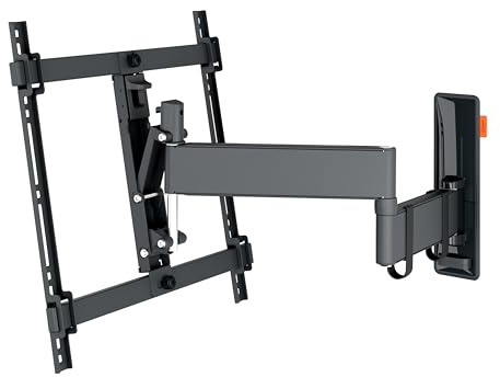 Vogel's TVM 3447 Vollbewegliche TV-Wandhalterung für 32-65 Zoll Fernseher | Bis Zu 180° Schwenkbar mit Premium-Gelenke, 20° Neigbar, 25 kg Tragkraft, TÜV-Zertifiziert, VESA 400x400, Inkl. Fischer-Dübel