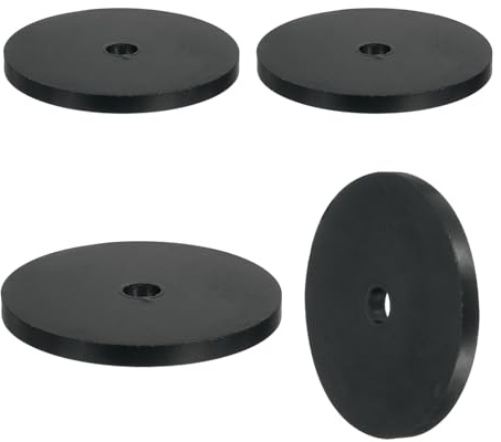 QUARKZMAN 4 Piezas de Espaciador 2-3/4 Pulgadas de Diámetro Exterior | de Goma Gruesa, 3/8 Pulgadas de Diámetro Interior x 3/16 Pulgadas de Grosor