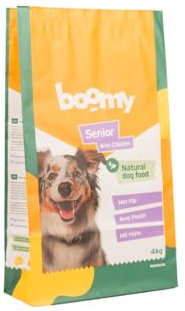 Boomy - Kaltgepresste Hundestücke - Hundefutter - Für ältere Hunde - Huhn (4kg)
