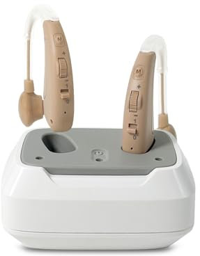 HIBRIQ Dispositivo Sonoro ricaricabile per anziani e adulti, 4-EQ Modes Dispositivo Sonoro digitale con Noise Canceling e Controllo del Volume