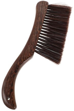 LRXIYODE Wenge Bed Brush Wooden Long Brush Curved Handle for Dusting Bed Frames and Mattresses for Home Furniture Cleaning