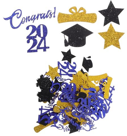 Mobestech 1bolsa Confeti Para Fiesta De Graduación Confeti Decorativo Para Escritorio De Graduación Para Mesa Divertido Para Centros De Mesa De